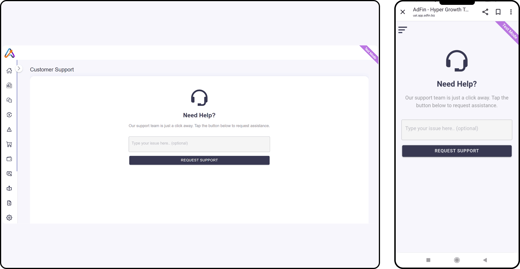 Customer Support Desk